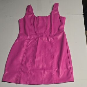 HDE Vibrant Pink Sleeveless Dress very Lightly Used Size L